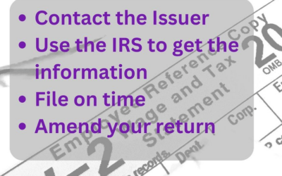 Missing W-2 or 1099?
